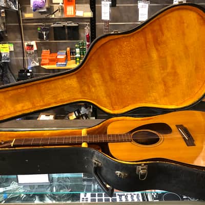 1970 Yamaha FG-140 Red Label Natural Gloss Finish Dreadnought Acoustic Guitar with Hardshell Case image 19
