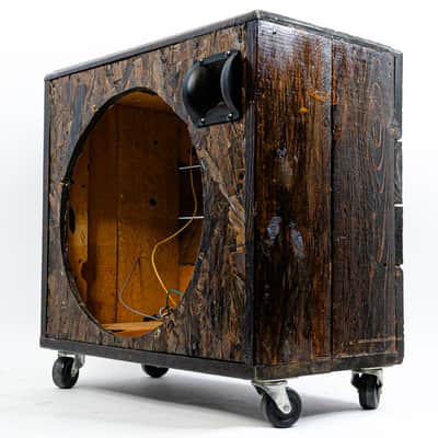 Custom Handmade Unloaded 1x15” Bass Guitar Cabinet w/ Tweeter, Cool Rustic Stain image 3
