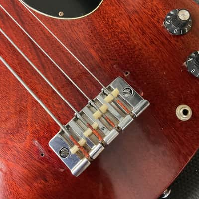 Gibson EB-0 1969 - Cherry Standard Headstock image 14