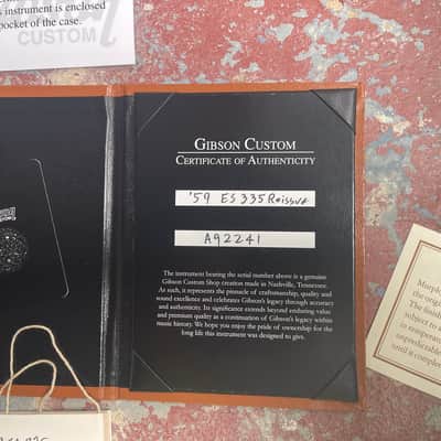 Gibson Es 335 2022 - Custom shop 59 reissue double gold image 14
