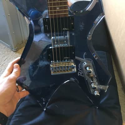 BC Rich Warlock Acrylic platinum series 1990s Black / Chrome image 7