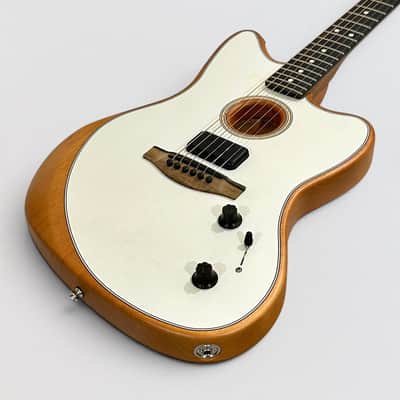 Fender American Acoustasonic Jazzmaster Acoustic-Electric Guitar - Arctic White image 12