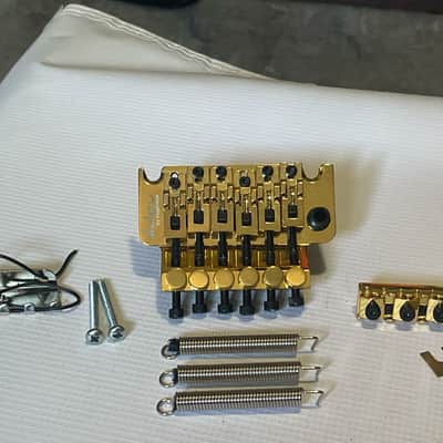 2010's Jackson JS32 JS Series Guitars Factory Gold Licensed Floyd Rose Tremolo Guitar Bridge Set