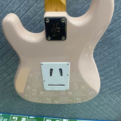 Harley Benton ST-62CC "Stink-182" SkunkWerx Inc. In-USA Fret Dress USA Stock Fast Ship Tom Delonge Blink UFO Dragonfire Shell Pink image 12