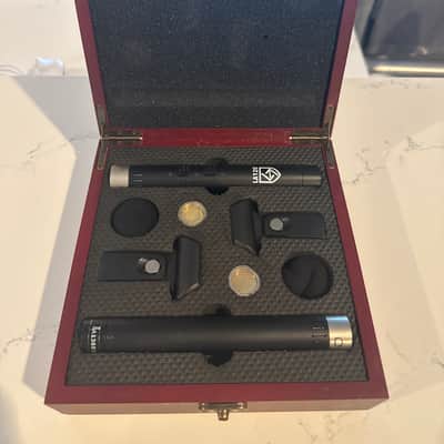 Lauten Audio LA-120 Small Diaphragm FET Condenser Microphone Stereo Pair 2010s - Black image 1