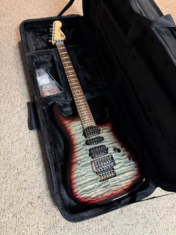 Charvel MJ San Dimas Style 1 HSH FR PF QM 2020 - Present - Midnight Glow image 1