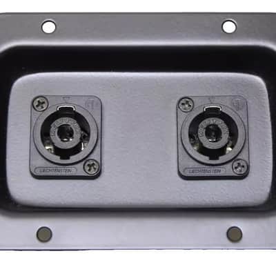 (2) Two Jack Plates w/ Neutrik NL4MP-ST Dual SpeakON w/ 4 Pole Screw Terminals image 2