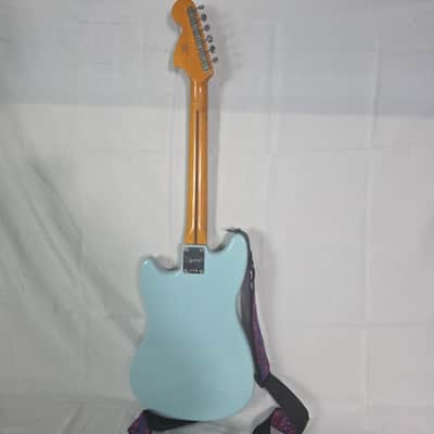 Squier by Fender Classic Vibe '60s Mustang Sonic Blue Poplar Maple 6 String image 9