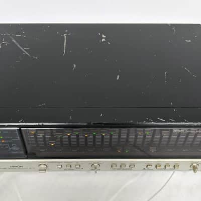 Rare Denon DE-70 Dual 12 Band Stereo Graphic Equalizer MIJ 1980's Black image 5