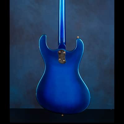Mosrite 'Custom' Ventures Bass 1966 Metallic Blue Floral image 3