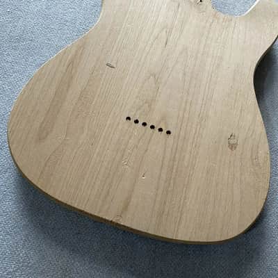 Unfinished Left Handed Telecaster Tele Style Guitar Body image 8