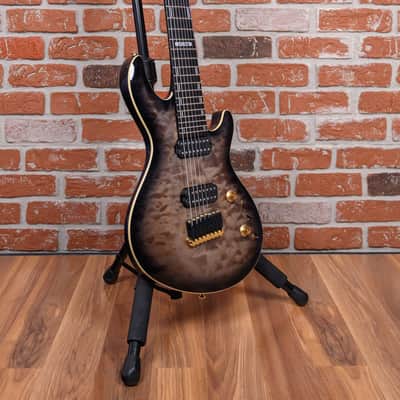 ESP LTD JR-608 Javier Reyes Signature Quilted Maple Top Faded Blue Sunburst 2016 w/Gigbag image 3