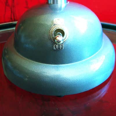 Vintage RARE 1940's Shure 70ST crystal microphone satin chrome w Shure S-36 stand 55 55S image 7