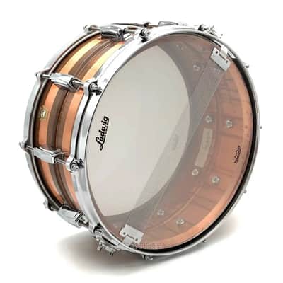 Ludwig LC663S Raw Striped Copper Phonic Snare Drum 14x6.5 image 3
