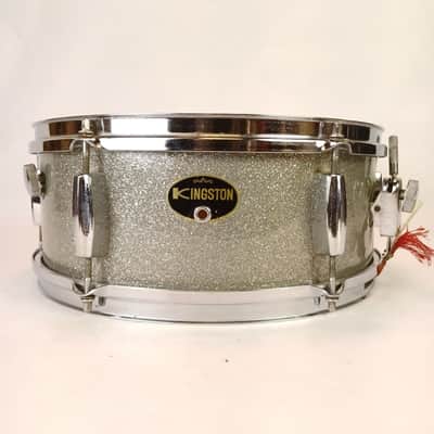 Kingston 5.5x14"Snare Drum Silver Sparkle MIJ Japan Vintage 60s 3Ply Lauan Pearl image 1