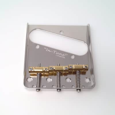 True Custom Shop® Gotoh Steel Bridge with Brass In-Tune Saddles for Fender Tele image 1