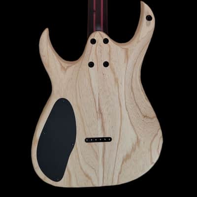 Mayones Duvell Elite Purple Horizon Flame Maple Top 5A Birdseye Maple Fingerboard image 3