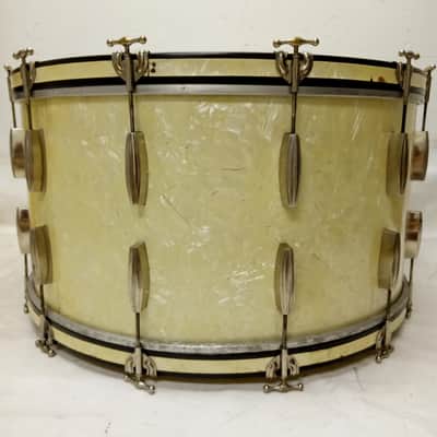 Slingerland 14x28" Bass Drum 40s Cigar 3-Ply African Mahogany Vintage Radio King image 4