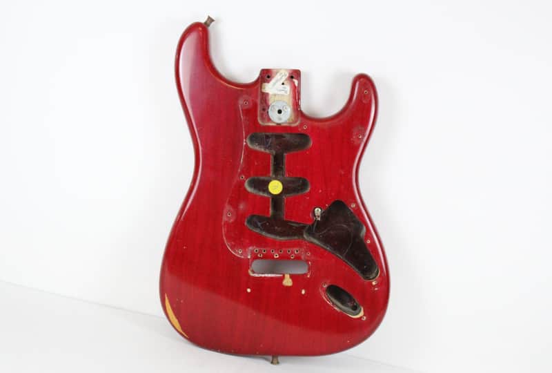 RARE 1979 Vintage Fender Stratocaster ~Killer RELIC~ Factory Wine Red Ash BODY Strat USA 1970s CBS Era image 1