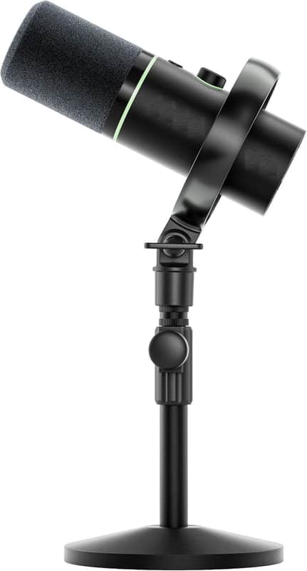 Hybrid Wireless Podcast Microphone for PC, Dynamic XLR USB Mic with Desktop Stand, Software, Noise Cancellation, for Vocal Recording, Streaming, Content Creation, Home Studio, Voiceover image 1
