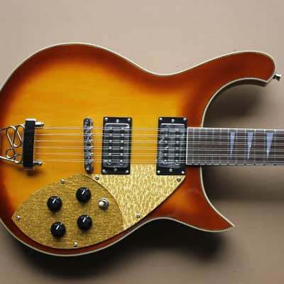 Fishbone FTP-BURG-12- String Electric Solid Body Guitar 2013 Burgundy Burst Make an Offer image 11