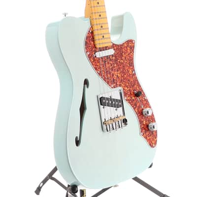 Fender Certified Pre-Owned American Professional II Telecaster Thinline, Maple Fingerboard, Transparent Daphne Blue (T13) (11319) image 3