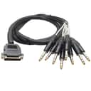 DB25 to 8 Channel 1/4" TRS 5 Foot D-Sub Snake Cable Patch Bay Interface Modular