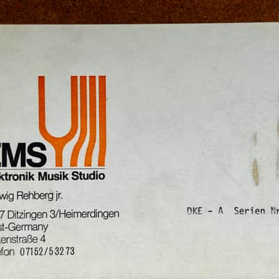 EMS Rehberg DKE-A Keyboard for Synthi E 70s - Wood image 5