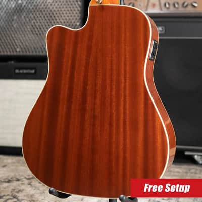 Epiphone Hummingbird Standard EC Acoustic/Electric Guitar - Natural with Gig Bag image 2