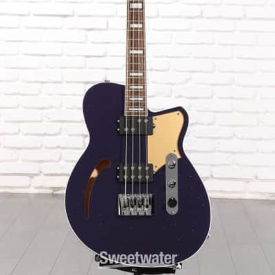 Reverend Linh Le Signature Lil Linhbacker Bass Guitar - Purple Sparkle (LinhbackerPSd1) image 1