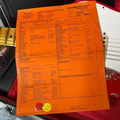 NEW! Fender Custom Shop Special Run '69 Stratocaster Heavy Relic - Handwound P/U's - Aged Ferrari Red - Reverse Headstock - 7.9lbs - Authorized Dealer - One OFF! SUPER RARE! G07043 image 14