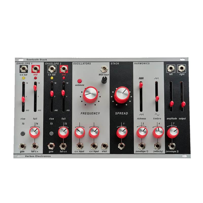 Verbos Electronics Sawtooth Stack Eurorack Synth Voice Module imagen 1