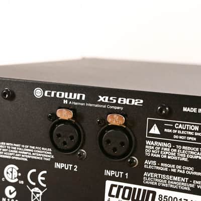 Crown XLS 802 2-Channel Power Amplifier CG010TH image 10