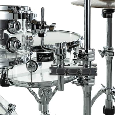 Fame Crystallica Studio Set Clear Acryl - Drum Shell Set image 6