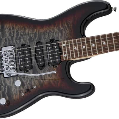 Charvel MJ San Dimas Style 1 HSH FR PF QM, Midnight Glow image 7
