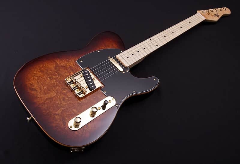 Michael Kelly Guitars Ele Gtr Custom Collection 50 Burl Burst S/s Mplfb,  MK50CBBMRN image 1