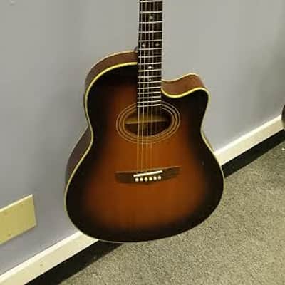 Vintage Fender Montara Acoustic Electric Guitar 1990s Korea | Reverb