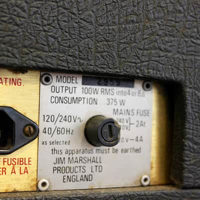 Marshall 2959 Super Lead  Reverb w/ Boost Built in 1979 VERY RARE ALL ORIG image 8