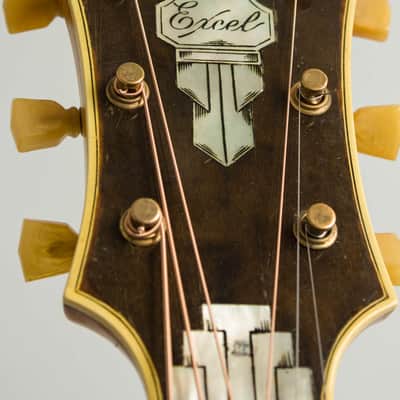 Immagine D'Angelico  Excel Arch Top Acoustic Guitar (1950), ser. #1843, original brown hard shell case. - 21