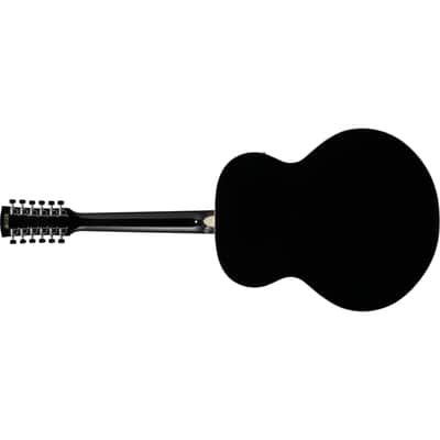 Ibanez AJ7012M1E Artwood Jumbo 12-String Acoustic-Electric Guitar - Black image 7