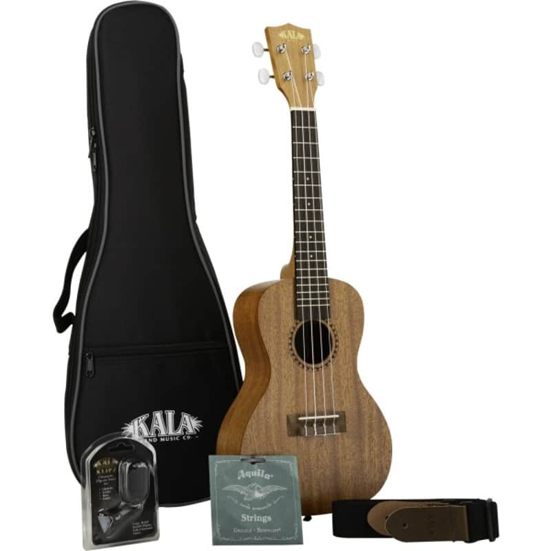 Kala Makala KA-15-C Bundle Konzert Ukulele Mahagoni Starter Set image 1