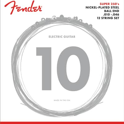 Genuine Fender XII Electric Guitar Strings - 12 String Set - NPS 10-46 image 3
