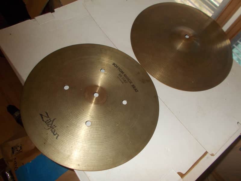 14 Zildjian QuickBeat HiHat Cymbals Super Clean ! image 1