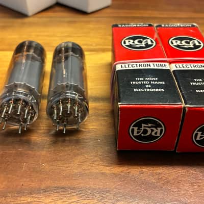 NOS Matched Pair RCA 6973 tubes image 4