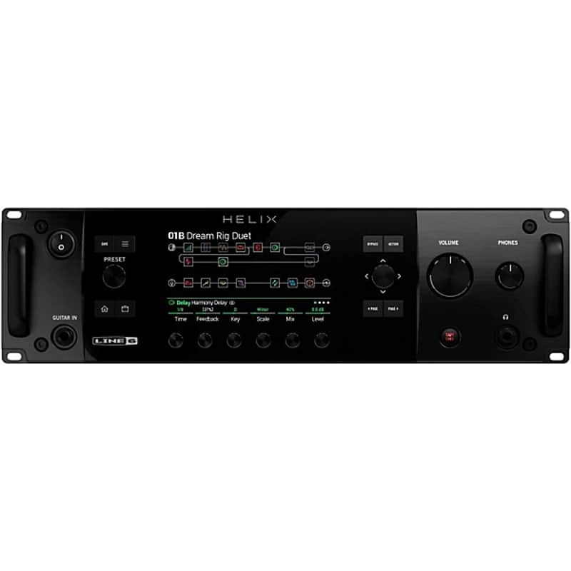 Line 6  Helix Rack Guitar Effects Processor 2024 - BLACK image 1