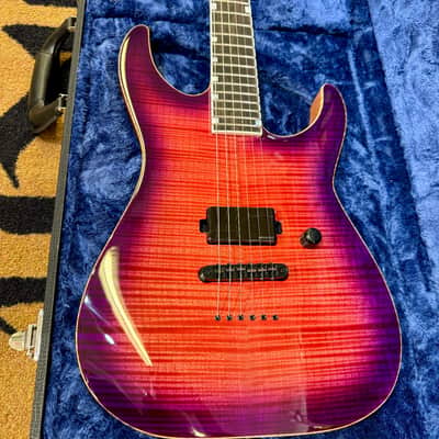 ESP USA Custom Shop M I NTB FM Cranberry Sunburst, Fluence image 2