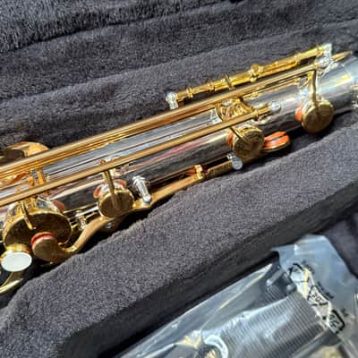 Yamaha YTS-480SGLK Tenor Saxophone Silver-plated Body, Gold Lacquer Keys Auth Dlr New Unplayed #540 image 5