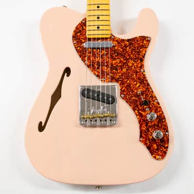 Fender American Professional II Telecaster Thinline Electric Guitar - Transparent Shell Pink with Maple Fingerboard image 1