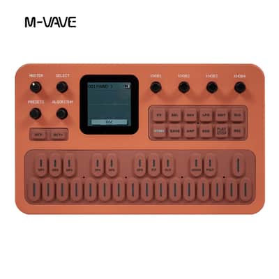 M-vave FM-1 SK15 Synthesizer 27 Keys Orange Color, price include the import duty for US buyer