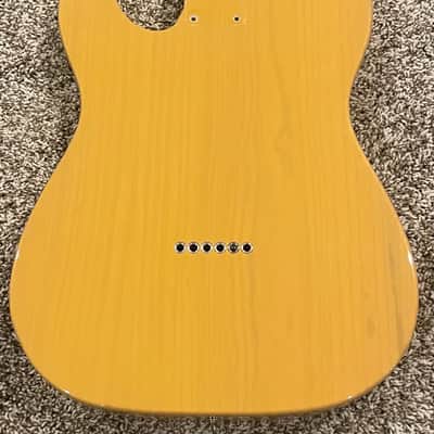 Guitar Mill Nitro Refinish - Fender American Vintage II 1951 Telecaster Body - Ash - Black image 5